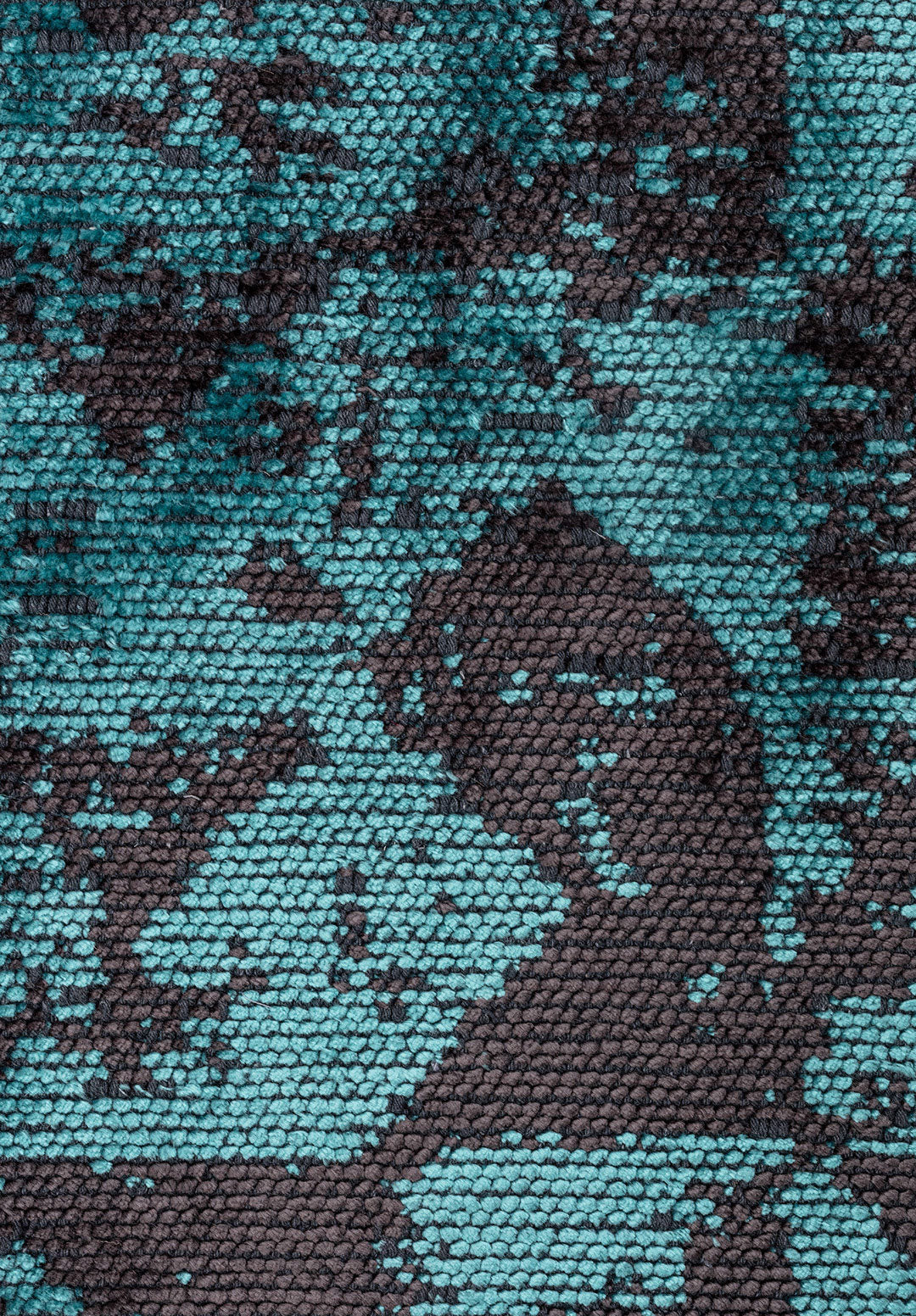 Triangle Charcoal - Turquoise Rug Rugs - Venetto Design Venettodesign.com