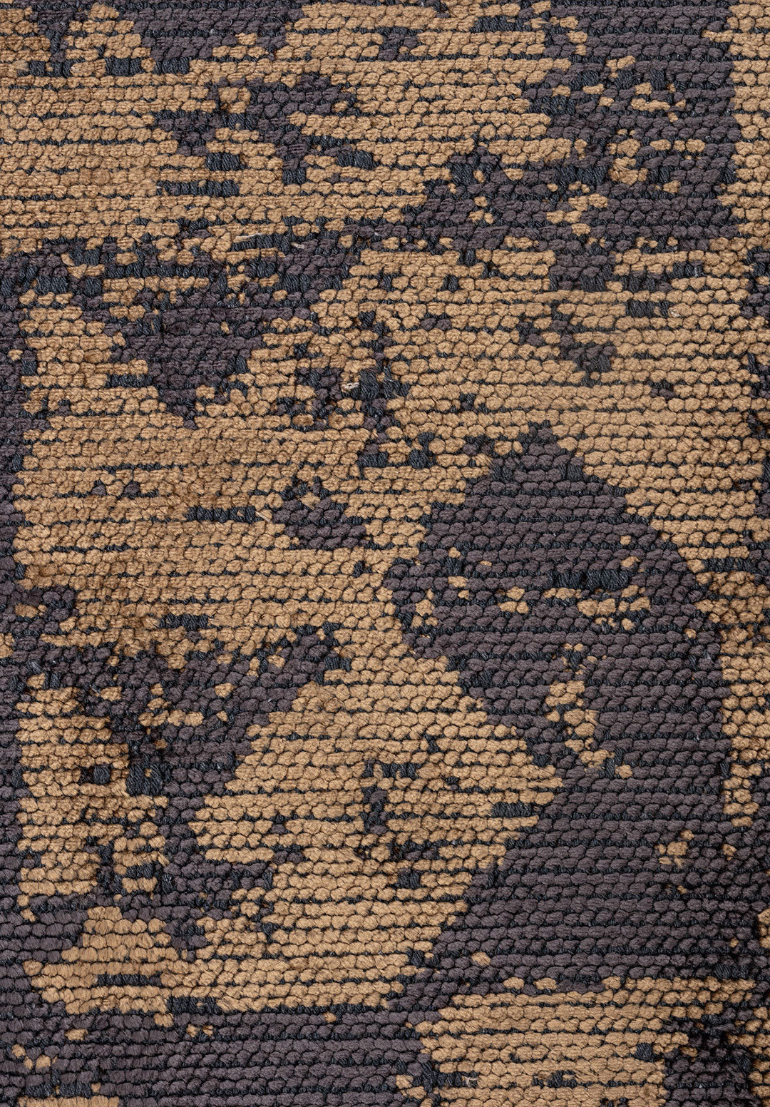Triangle Charcoal - Light Brown Rug Rugs - Venetto Design Venettodesign.com
