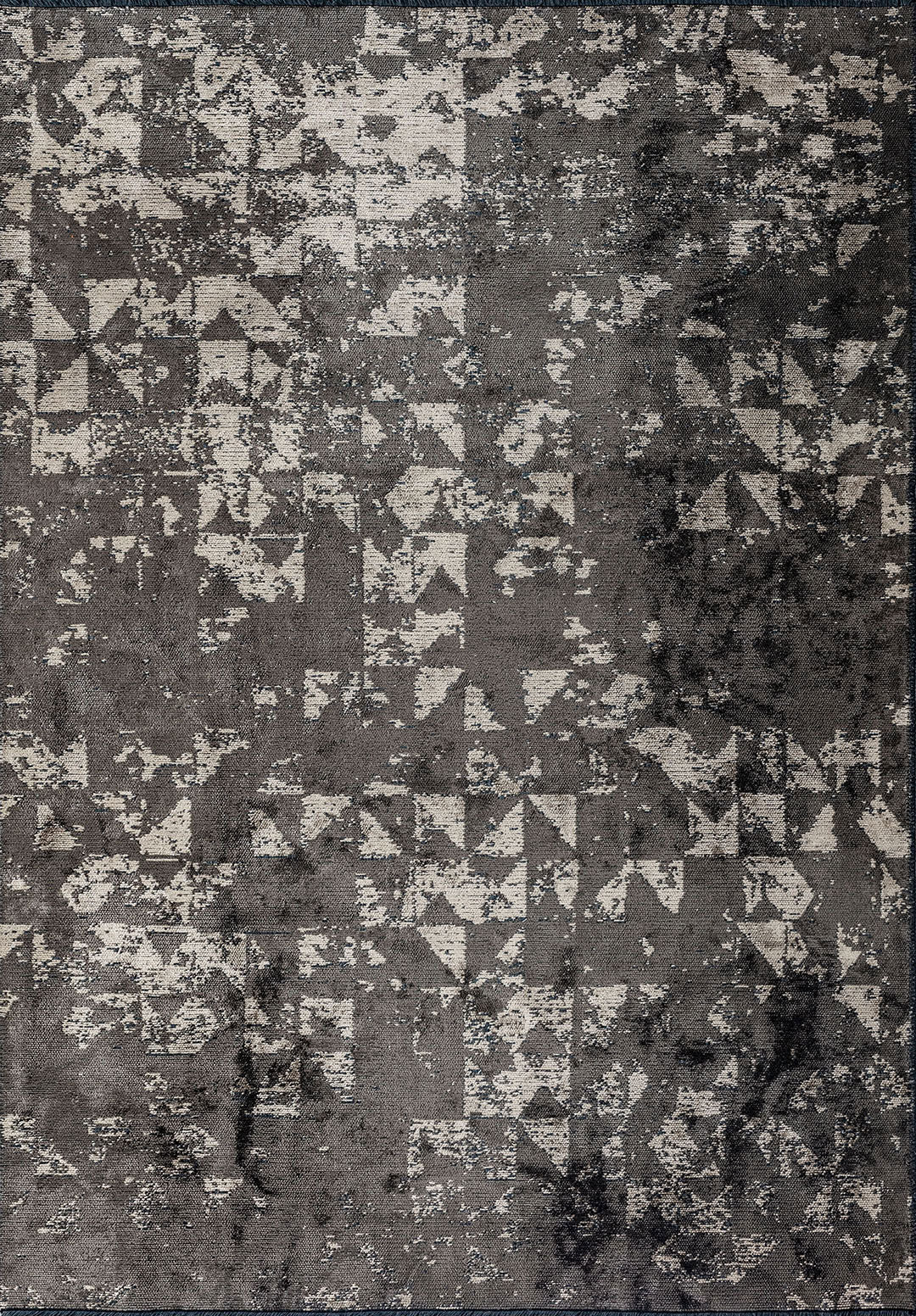 Triangle Anthracite - Beige Rug Rugs - Venetto Design Venettodesign.com