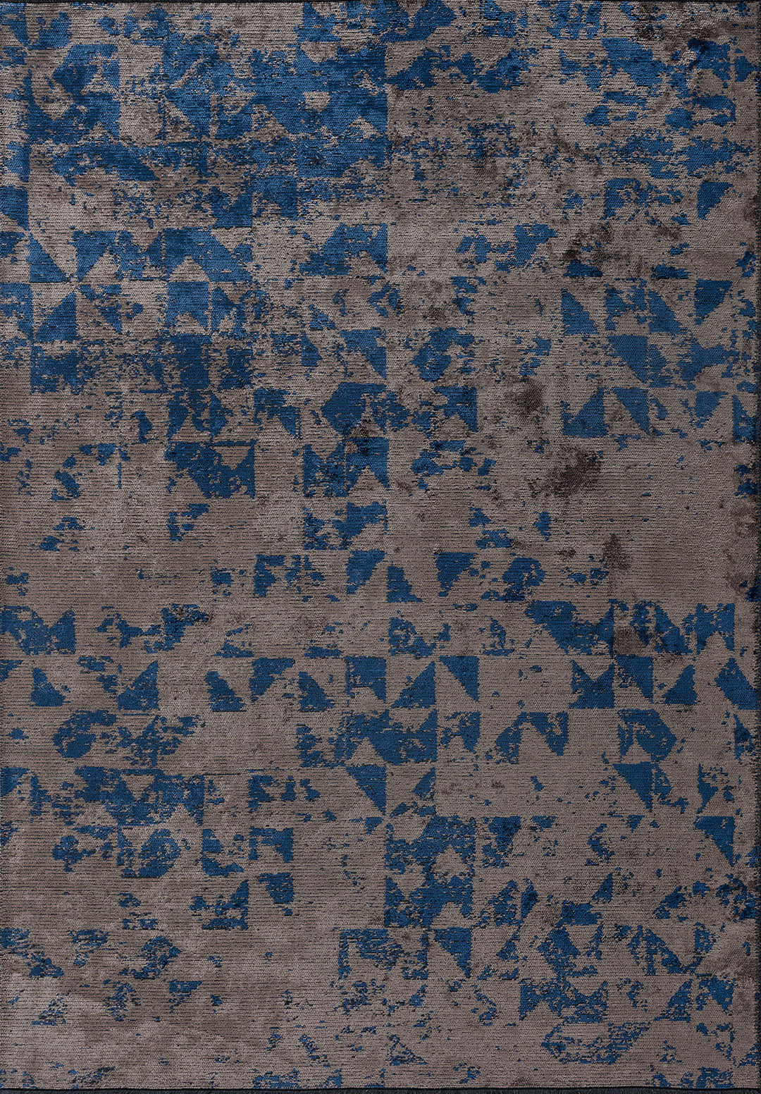 Triangle Dark Grey - Navy Blue Rug Rugs - Venetto Design Venettodesign.com