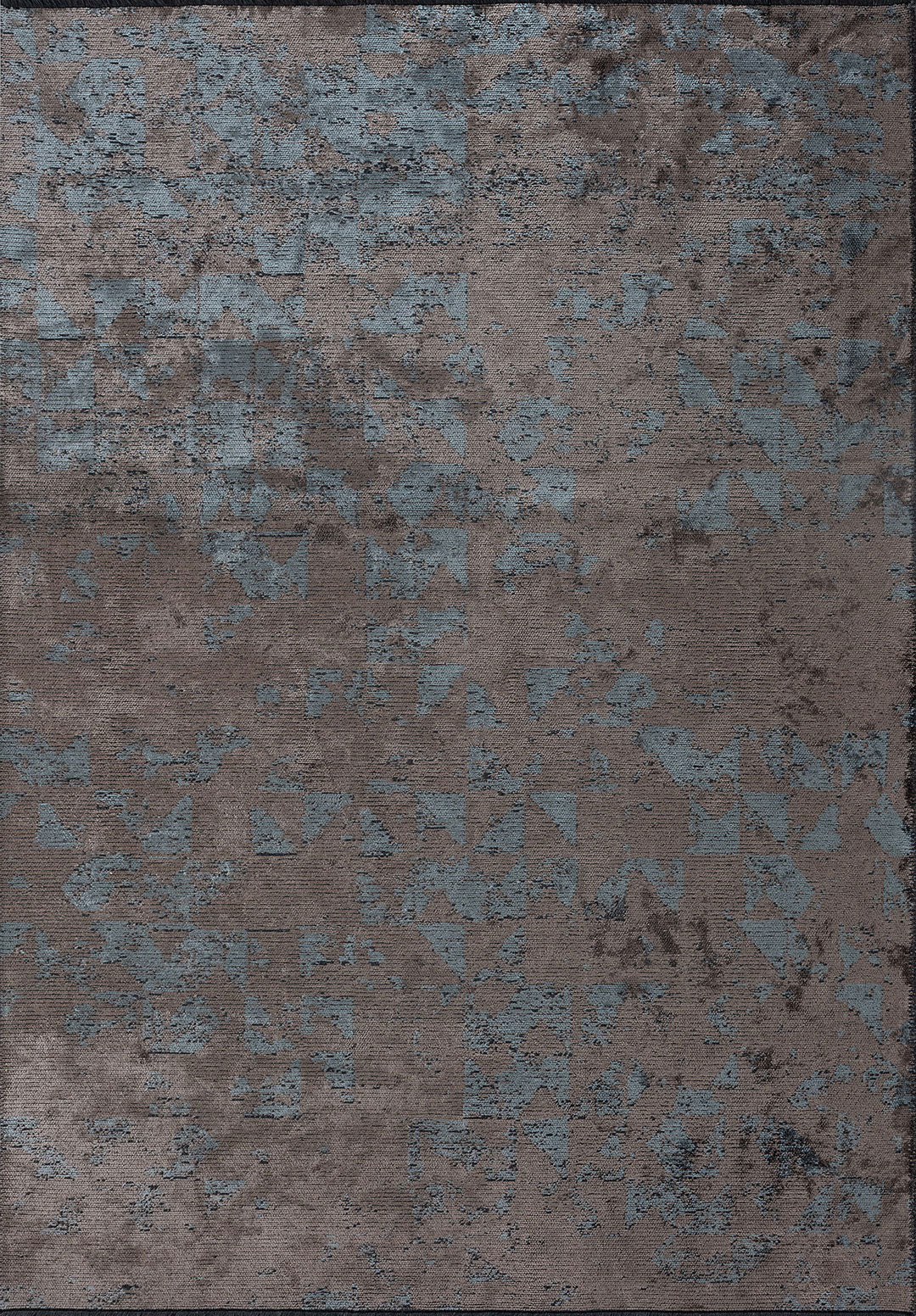 Triangle Dark Grey - Blue Rug Rugs - Venetto Design Venettodesign.com