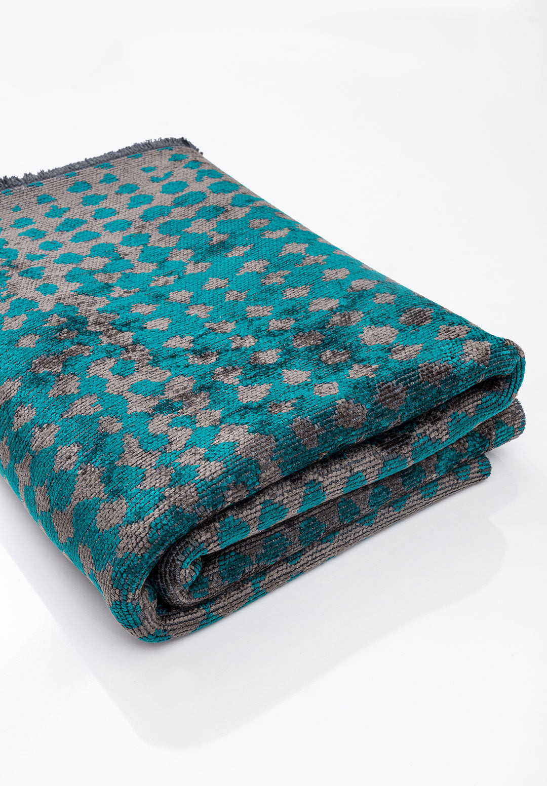 Dots Charcoal - Dark Turquoise Rug Rugs - Venetto Design Venettodesign.com