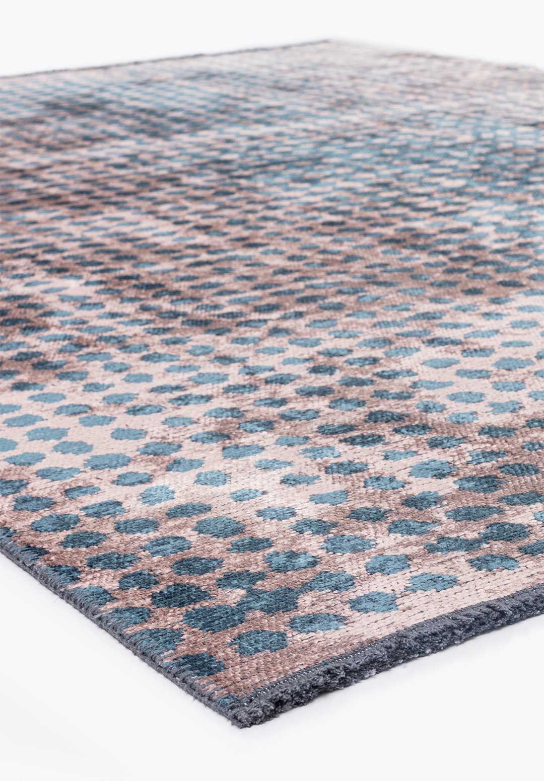 Dots Copper - Petrol Rug Rugs - Venetto Design Venettodesign.com