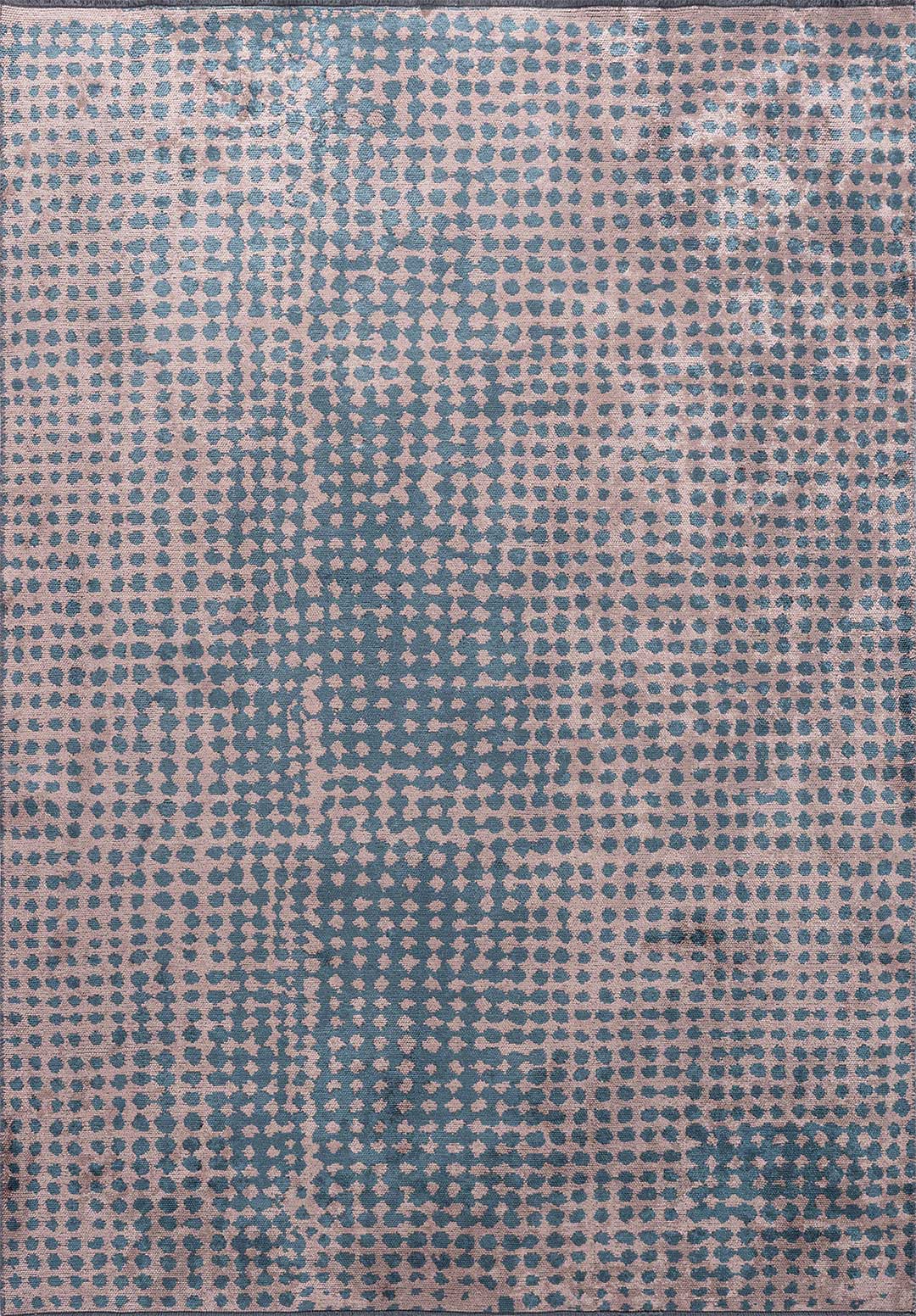 Dots Copper - Petrol Rug Rugs - Venetto Design Venettodesign.com