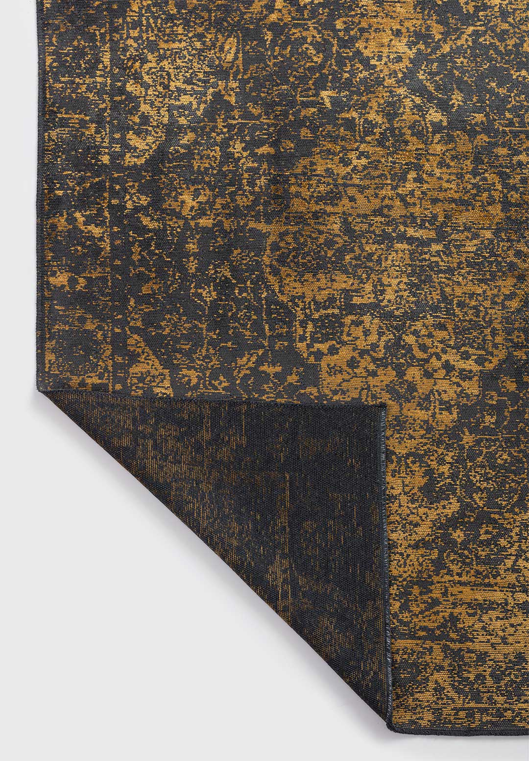 Glory Mustard - Anthracite Rug Rugs - Venetto Design Venettodesign.com