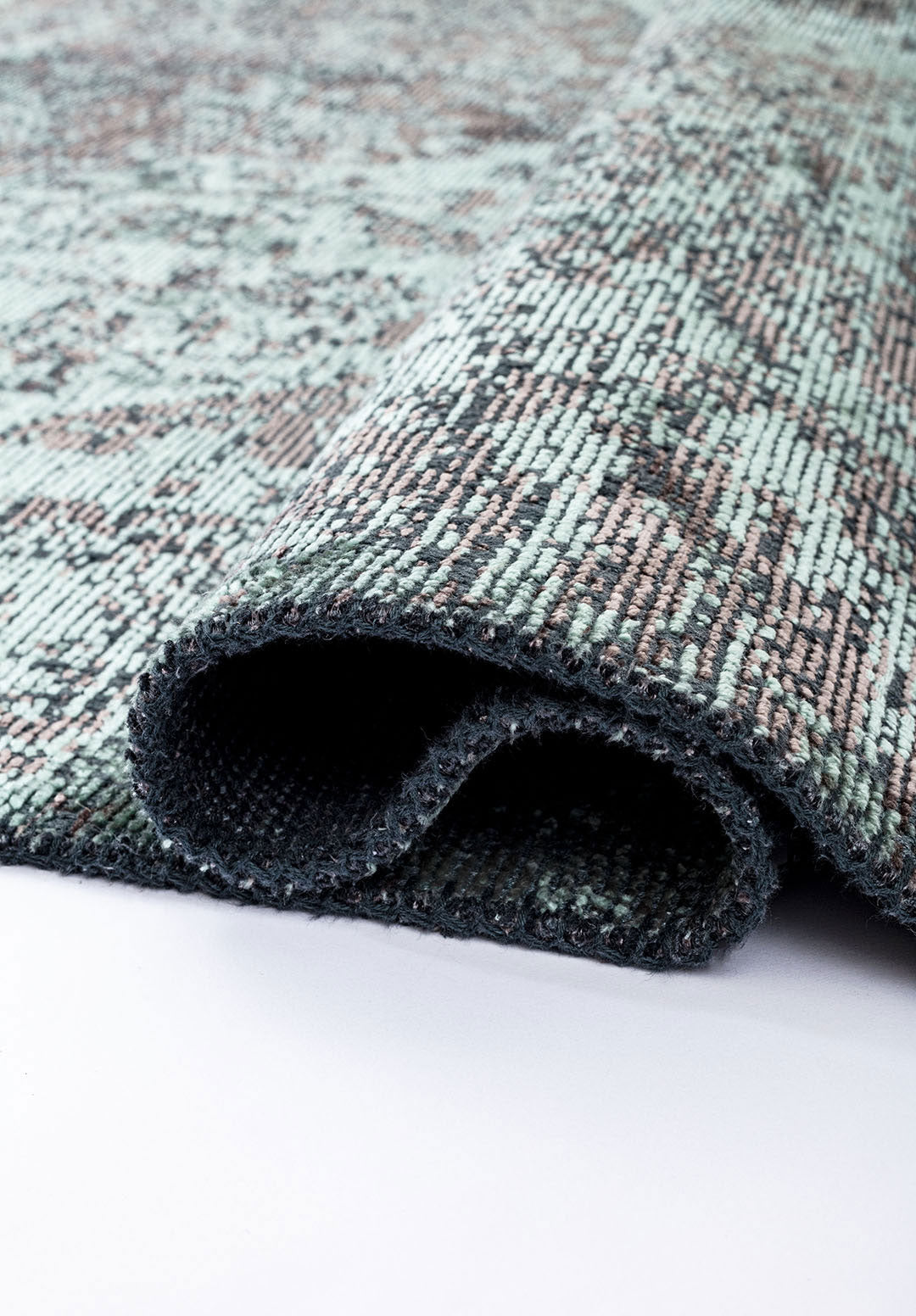 Glory Dark Grey - River Green Rug Rugs - Venetto Design Venettodesign.com