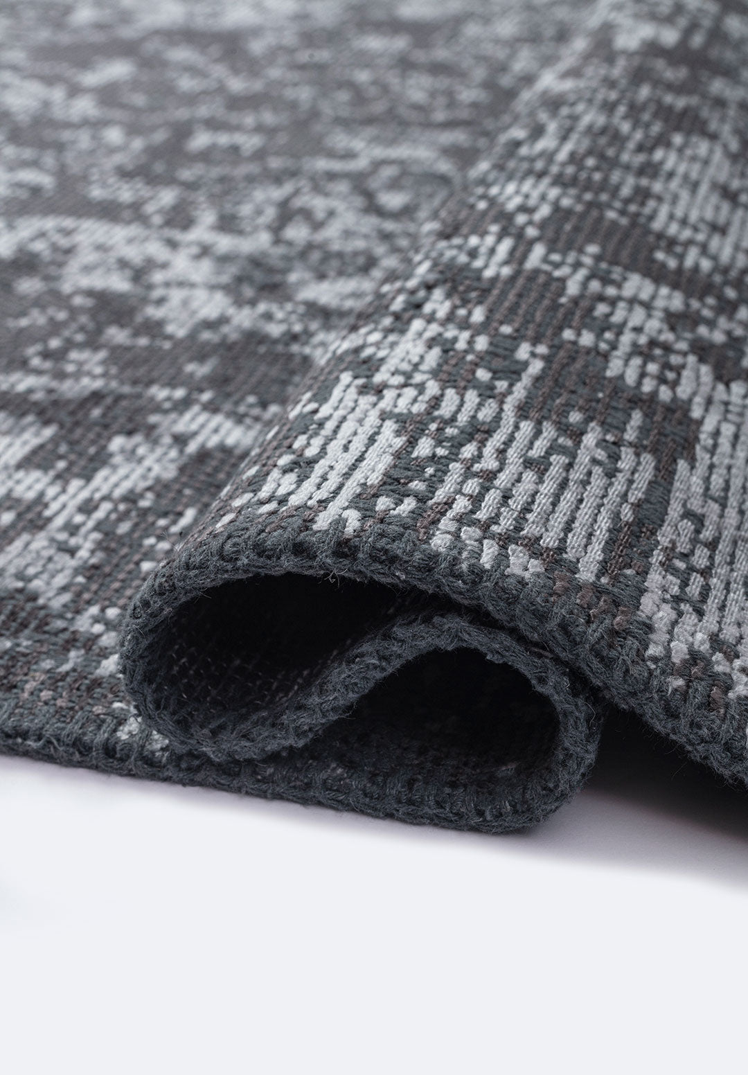 Glory Ice Blue - Charcoal Rug Rugs - Venetto Design Venettodesign.com