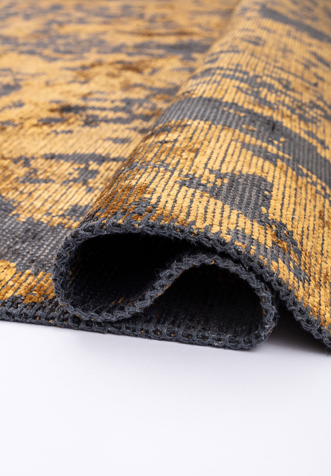 Rise Anthracite - Mustard Rug Rugs - Venetto Design Venettodesign.com