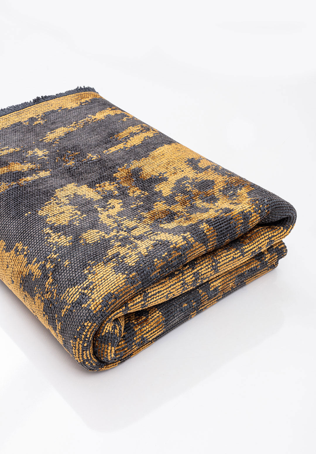 Rise Anthracite - Mustard Rug Rugs - Venetto Design Venettodesign.com