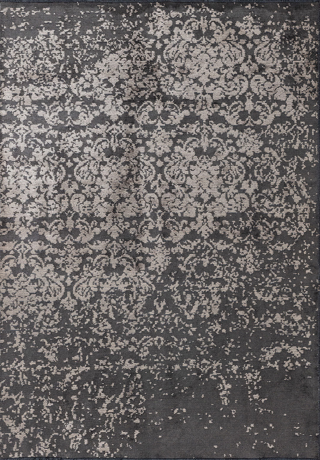 Damasko Anthracite - Beige Rug Rugs - Venetto Design Venettodesign.com