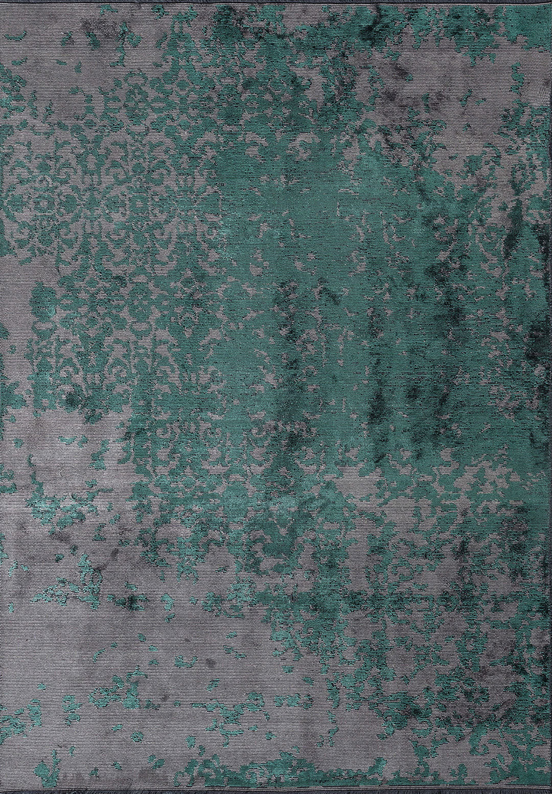 Grace Dark Green - Grey Rug Rugs - Venetto Design Venettodesign.com