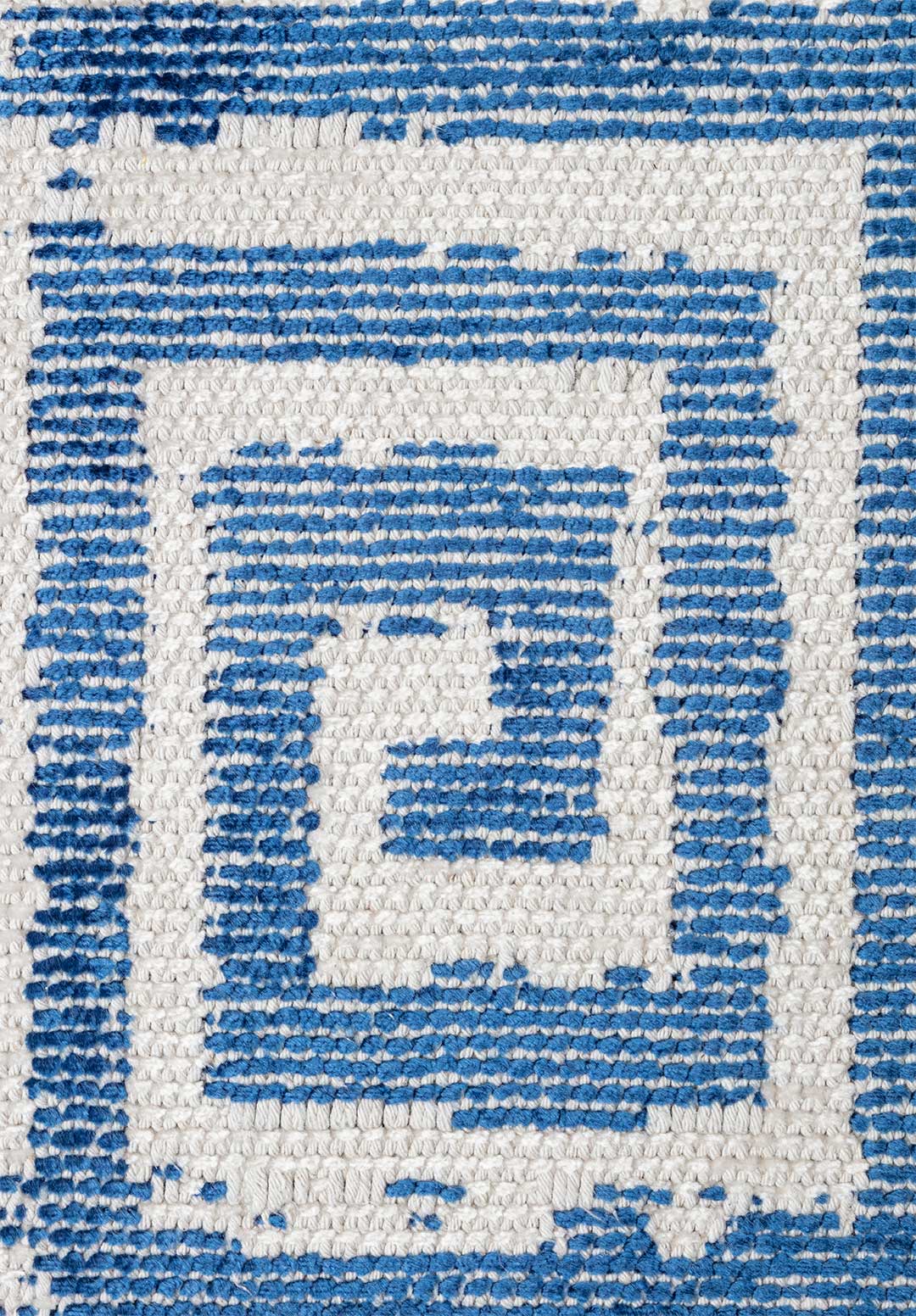 Helix Navy Blue - White Rug Rugs - Venetto Design Venettodesign.com