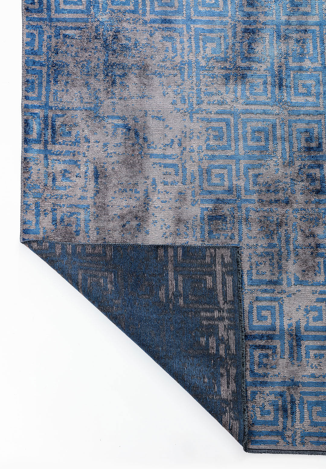 Helix Navy Blue - Dark Grey Rug Rugs - Venetto Design Venettodesign.com