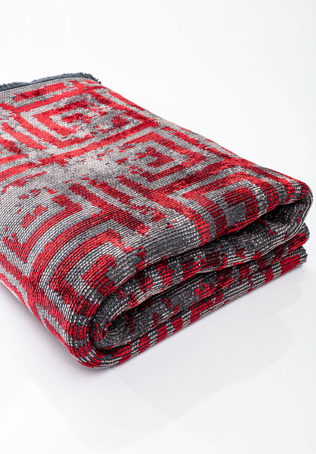 Helix Red - Dark Grey Rug Rugs - Venetto Design Venettodesign.com