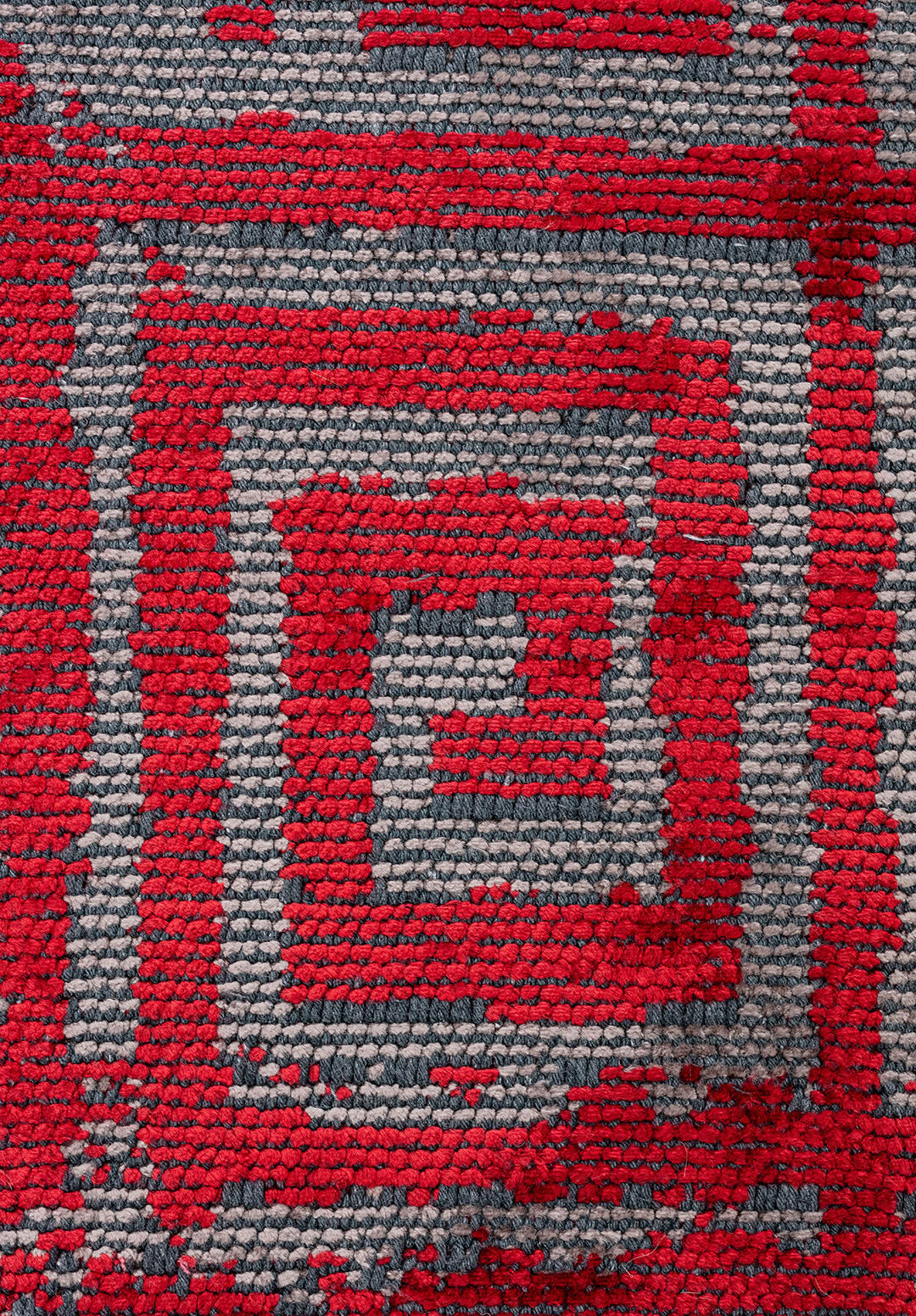 Helix Red - Dark Grey Rug Rugs - Venetto Design Venettodesign.com