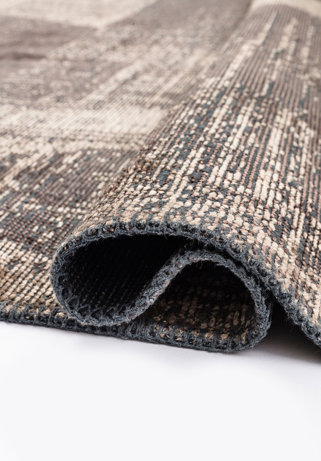 Sharp Beige - Dark Mink Rug Rugs - Venetto Design Venettodesign.com