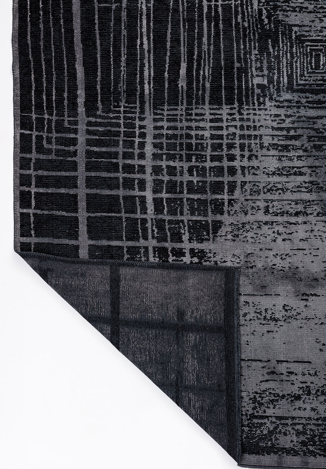 Bari Black - Grey Rug Rugs - Venetto Design Venettodesign.com