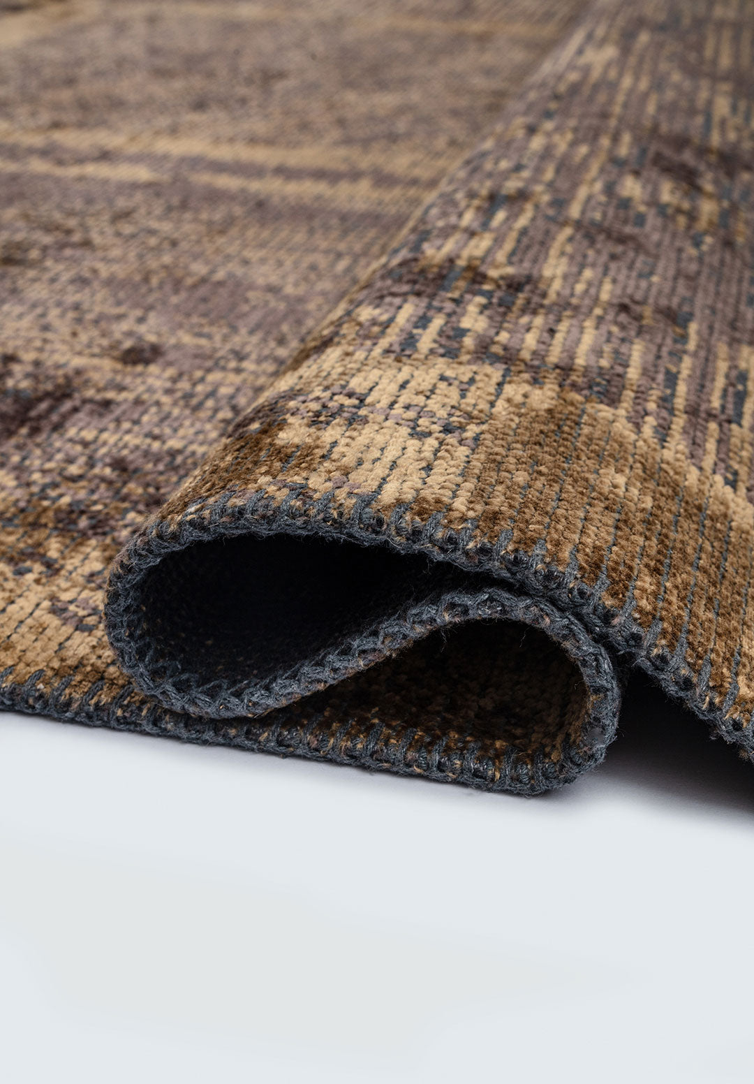 Panorama Dark Mink - Light Brown Rug Rugs - Venetto Design Venettodesign.com