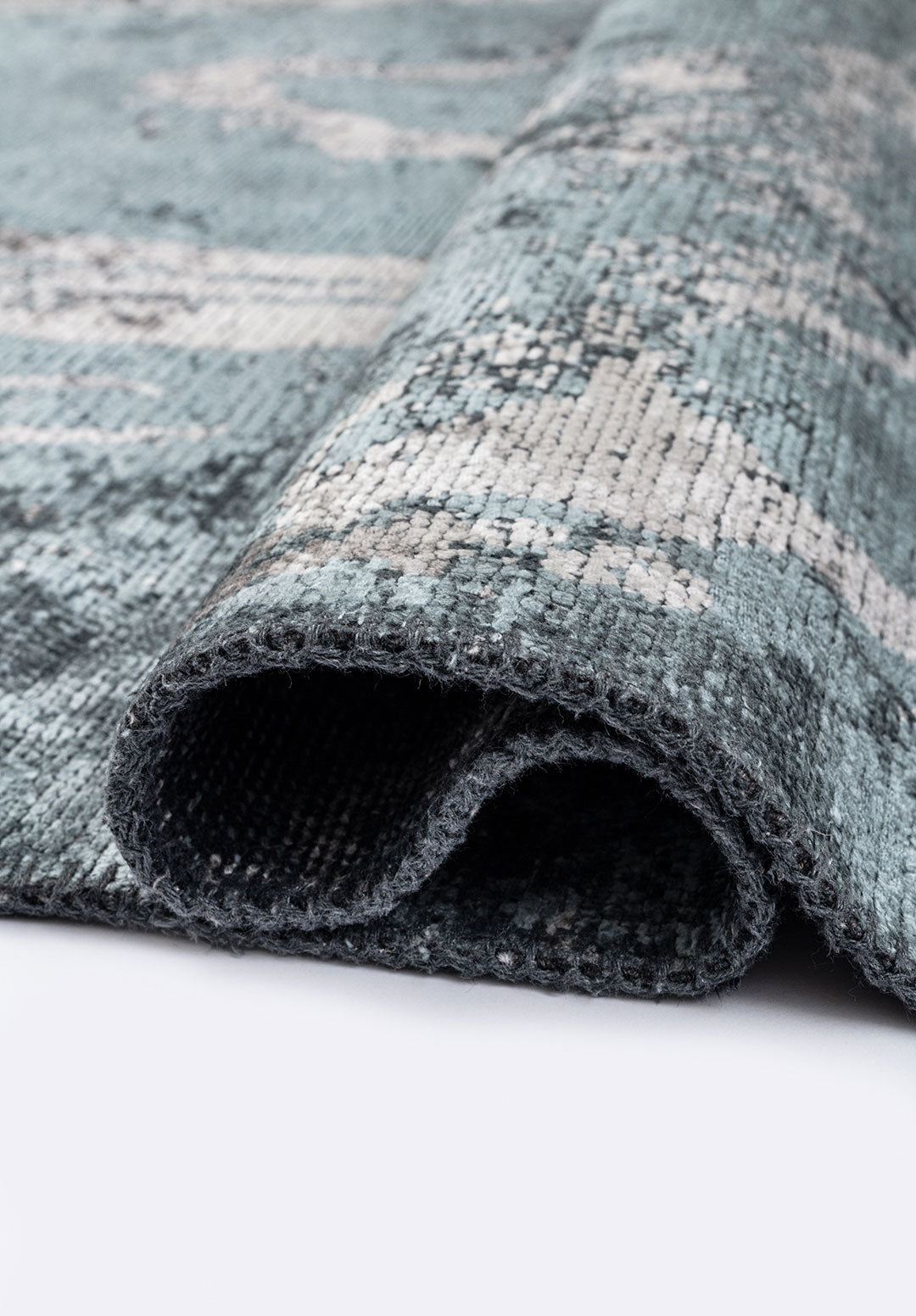 Smoke Light Grey - Blue Rug Rugs - Venetto Design Venettodesign.com