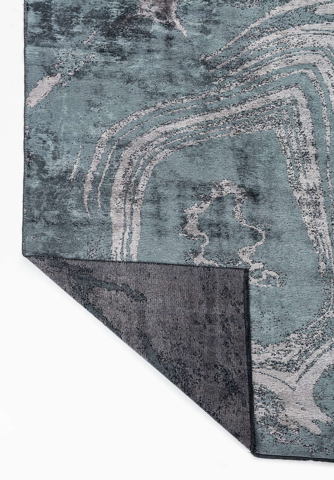 Smoke Light Grey - Blue Rug Rugs - Venetto Design Venettodesign.com