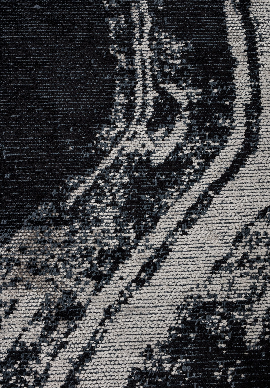 Smoke Cream - Black Rug Rugs - Venetto Design Venettodesign.com