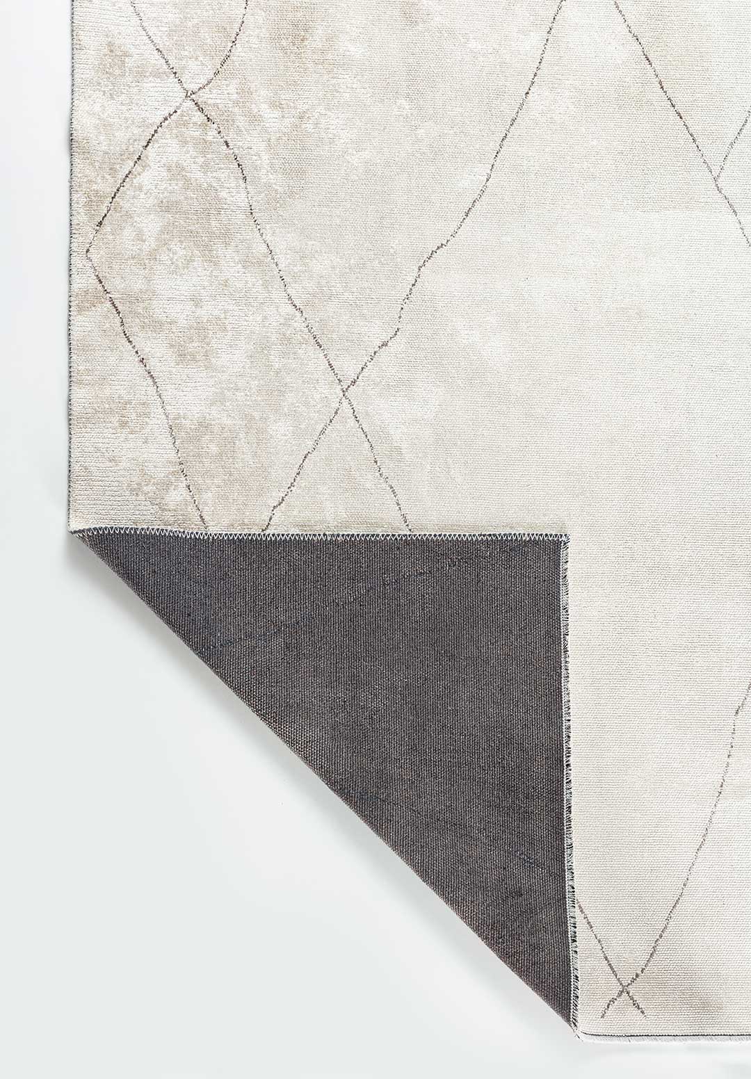 Bohemian Dark Grey - White Rug Rugs - Venetto Design Venettodesign.com