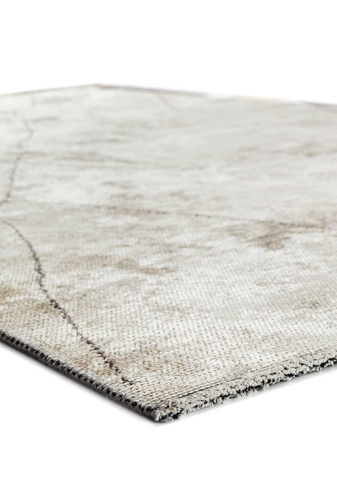 Bohemian Dark Grey - White Rug Rugs - Venetto Design Venettodesign.com