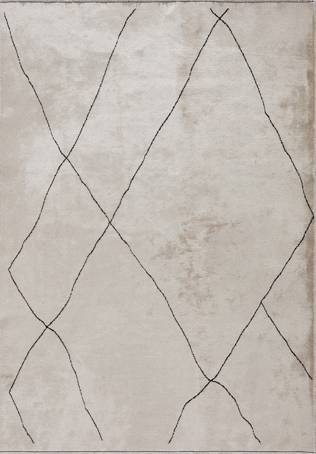 Bohemian Black - White Rug Rugs - Venetto Design Venettodesign.com