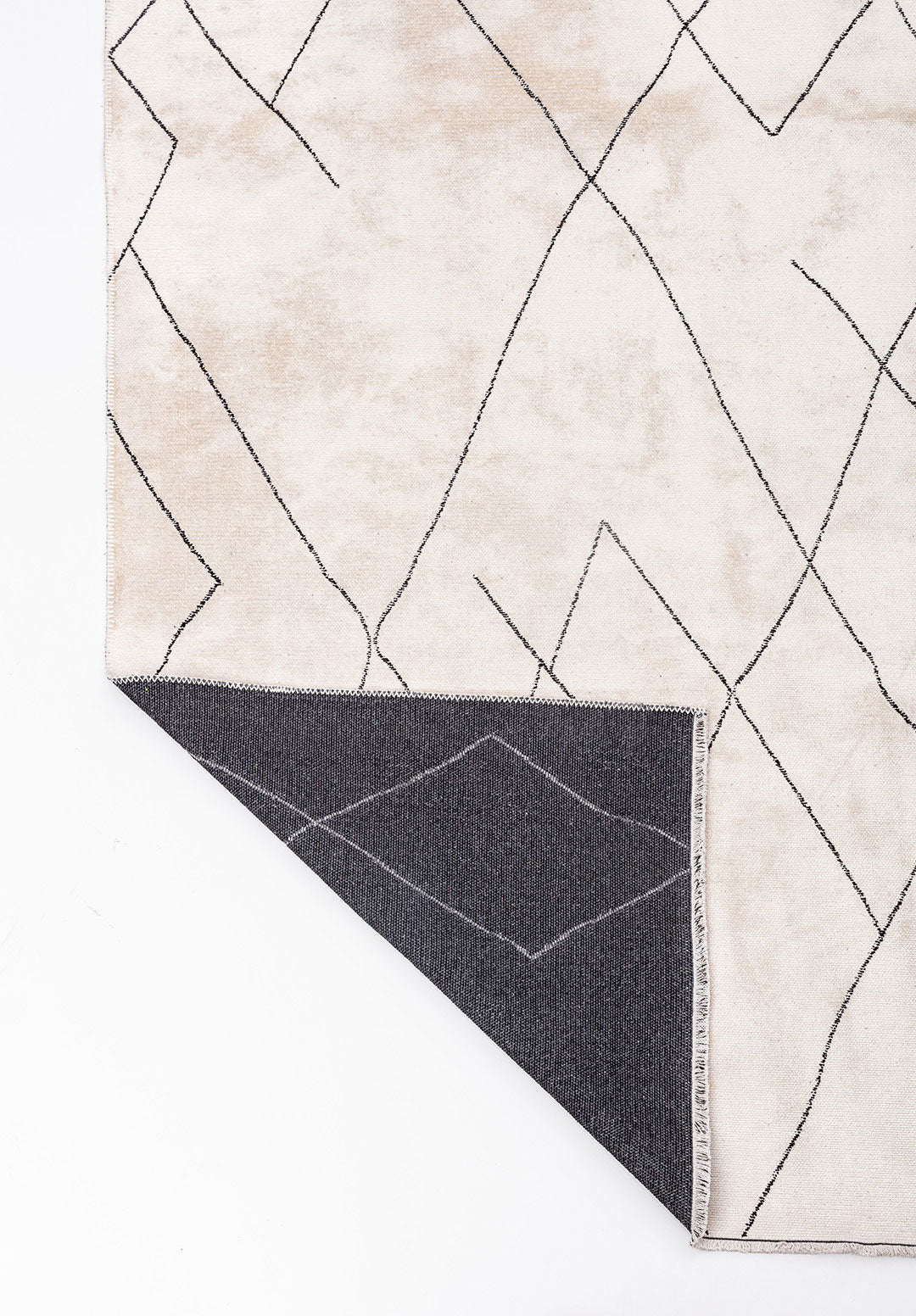 Tribal Black - White Rug Rugs - Venetto Design Venettodesign.com