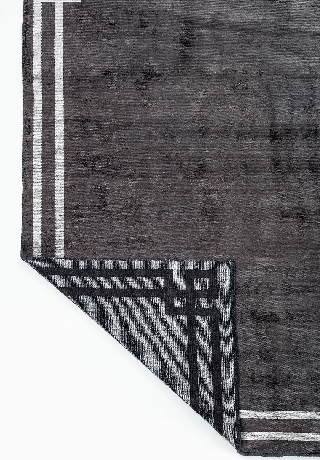 Twist Charcoal - Grey Rug Rugs - Venetto Design Venettodesign.com