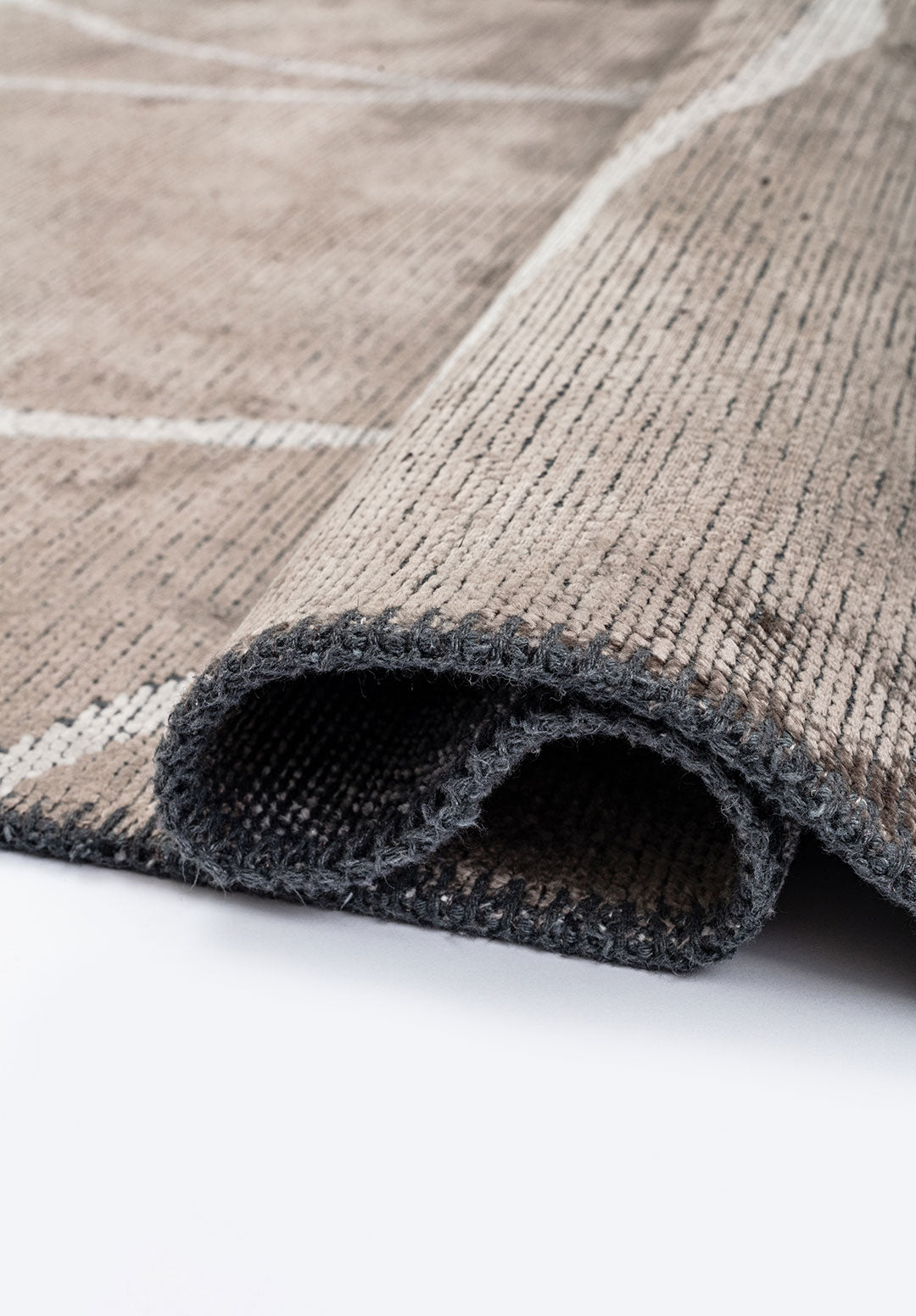 Rope Light Grey - Dark Grey Rug Rugs - Venetto Design Venettodesign.com