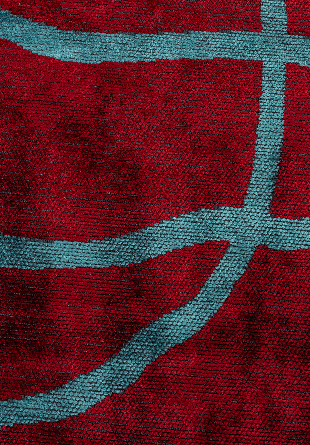 Rope Turquoise - Red Rug Rugs - Venetto Design Venettodesign.com