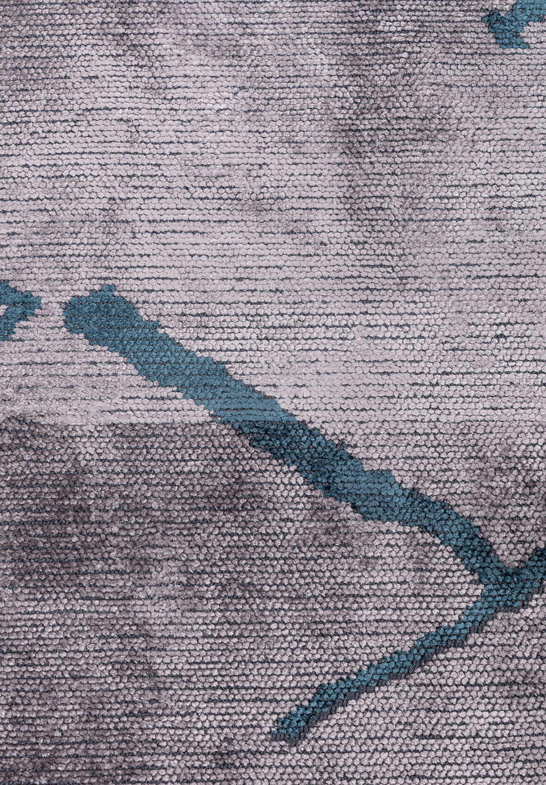 Wave Petrol - Light Grey Rug Rugs - Venetto Design Venettodesign.com