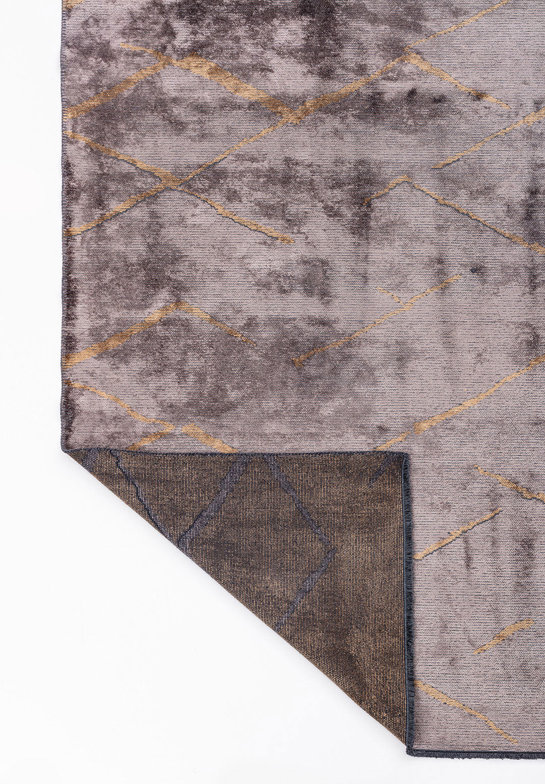 Wave Light Brown - Dark Grey Rug Rugs - Venetto Design Venettodesign.com