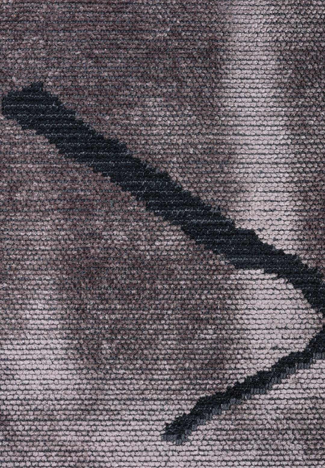 Wave Matte Black - Light Grey Rug Rugs - Venetto Design Venettodesign.com