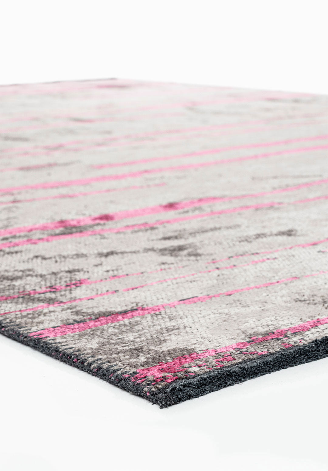 Flow Pink - Grey Rug Rugs - Venetto Design Venettodesign.com