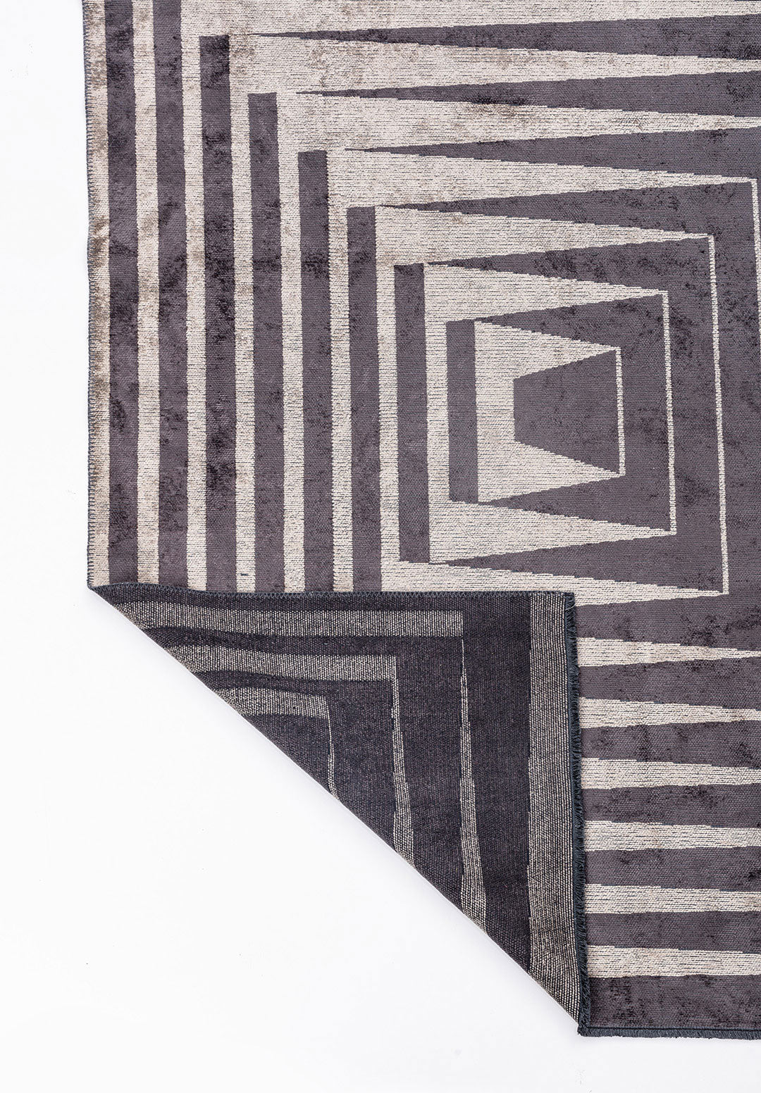 Cubic Charcoal - Beige Rug Rugs - Venetto Design Venettodesign.com