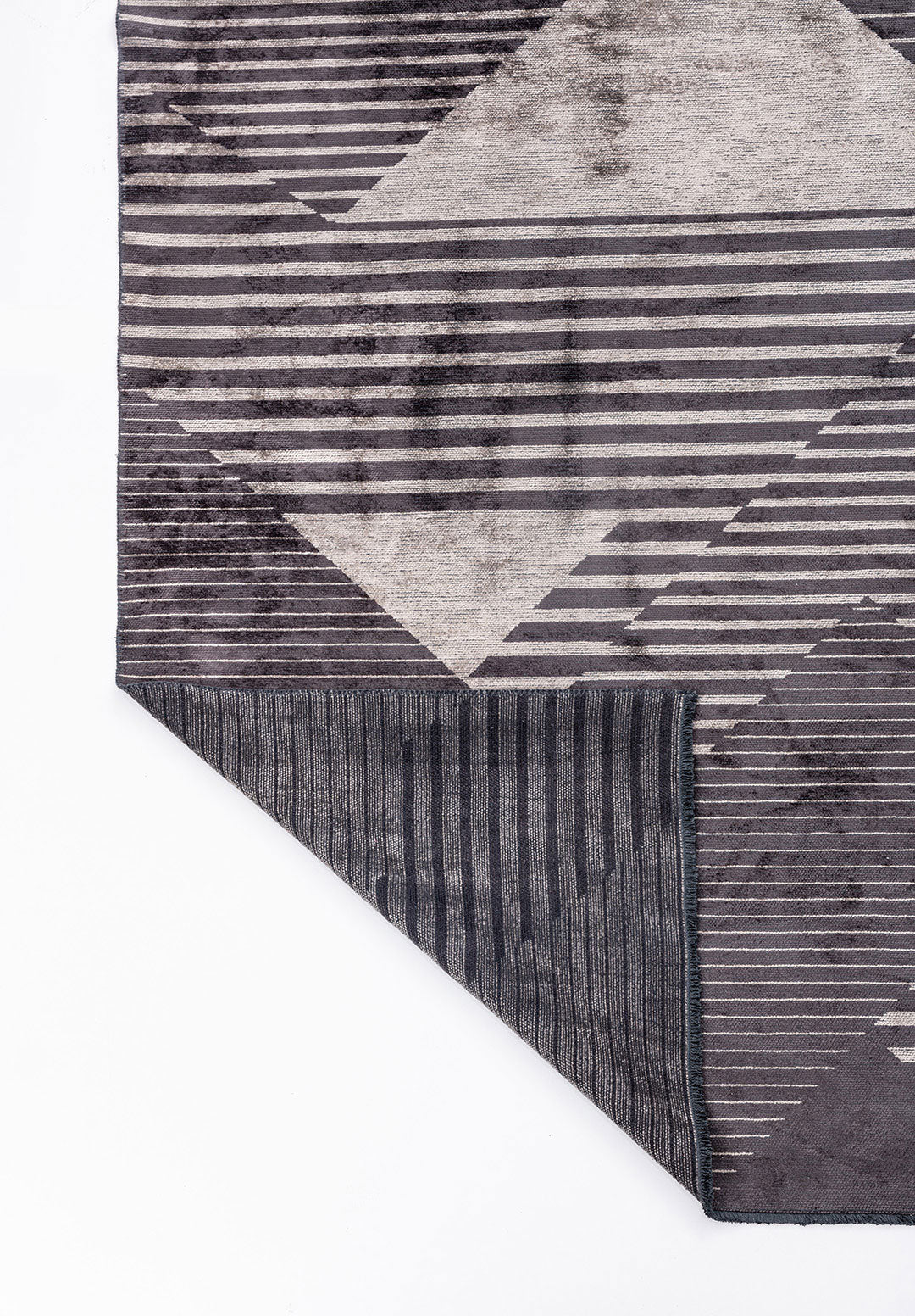 Lines Charcoal - Beige Rug Rugs - Venetto Design Venettodesign.com