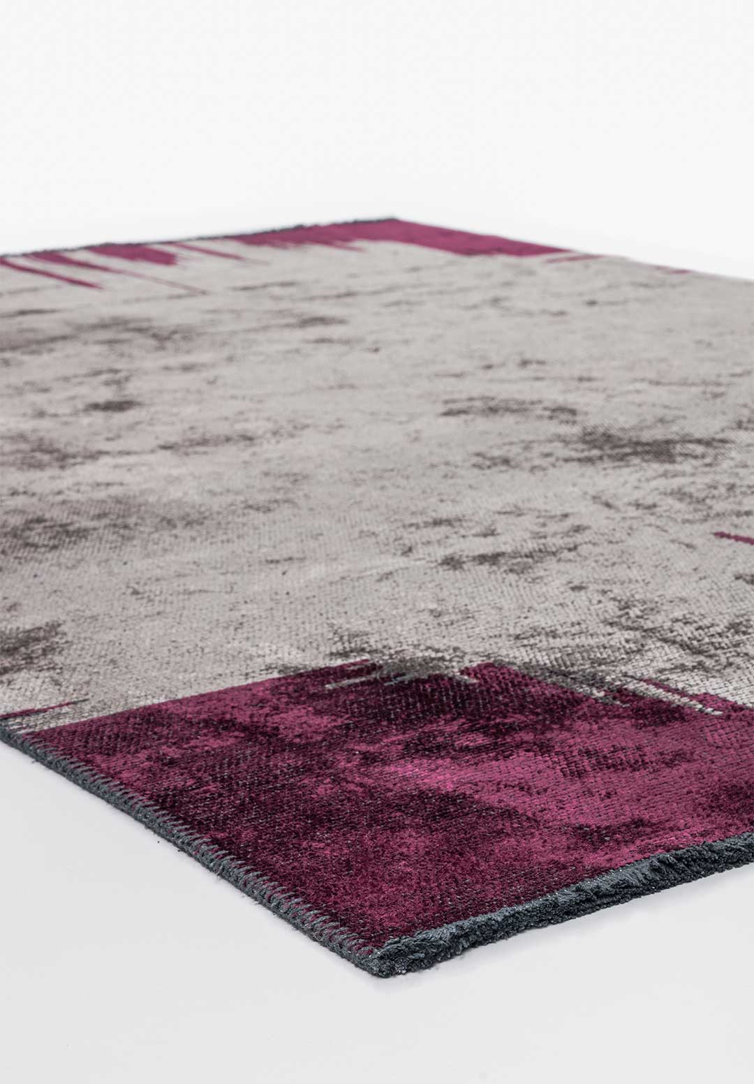 Cage Dark Grey - Dark Damson Rug Rugs - Venetto Design Venettodesign.com