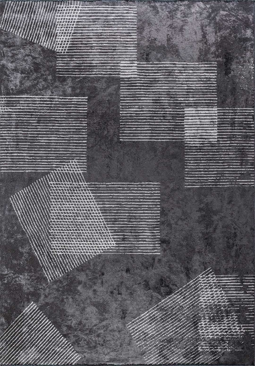 Matrix Charcoal - Light Grey Rug Rugs - Venetto Design Venettodesign.com