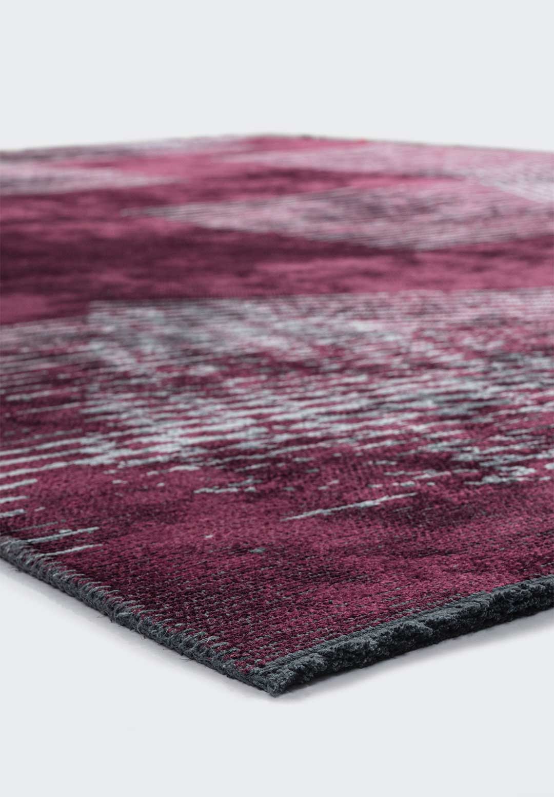 Matrix Dark Damson - Ice Blue Rug Rugs - Venetto Design Venettodesign.com