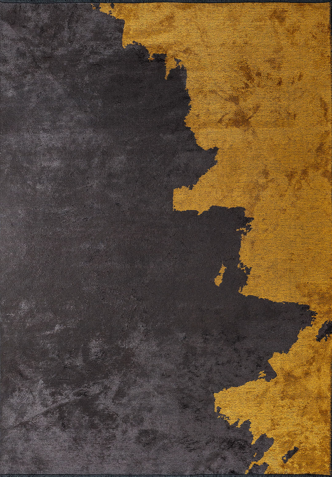 Coast Charcoal - Mustard Rug Rugs - Venetto Design Venettodesign.com