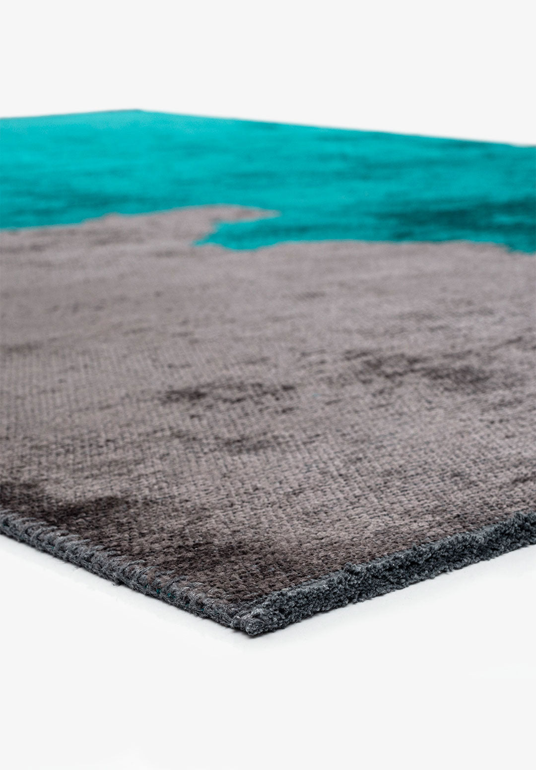 Coast Dark Turquoise - Charcoal Rug Rugs - Venetto Design Venettodesign.com