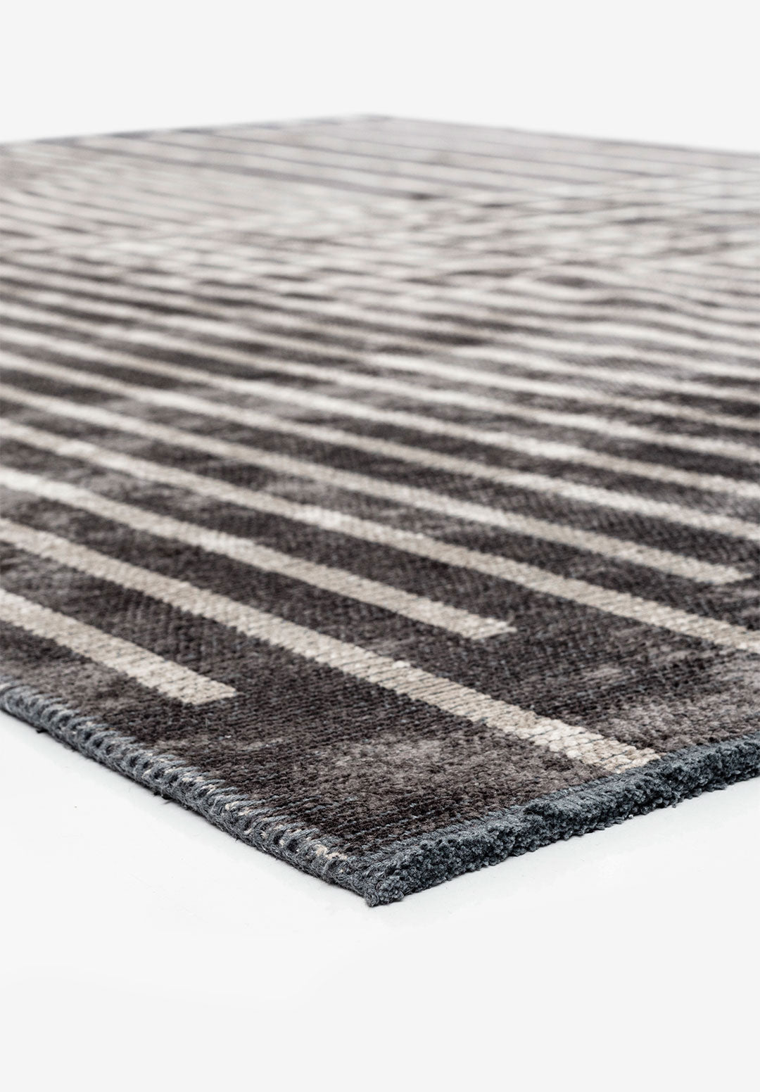 Plaid Charcoal - Grey Rug Rugs - Venetto Design Venettodesign.com