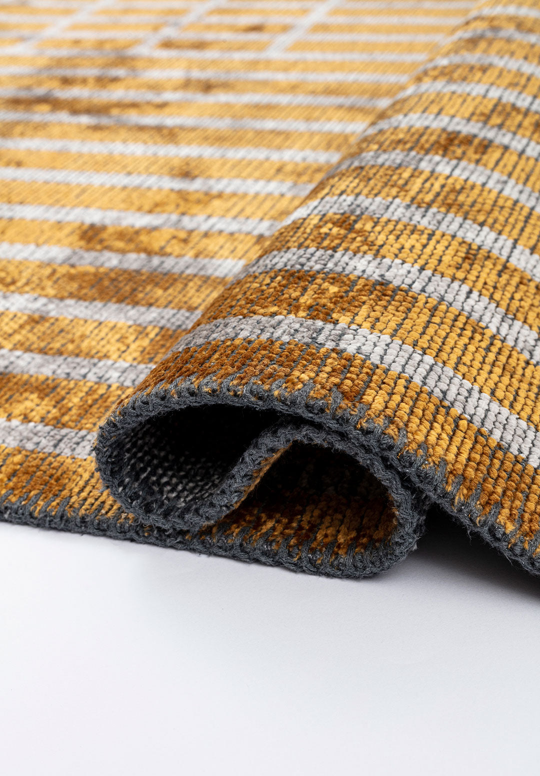 Plaid Mustard - Light Cream Rug Rugs - Venetto Design Venettodesign.com