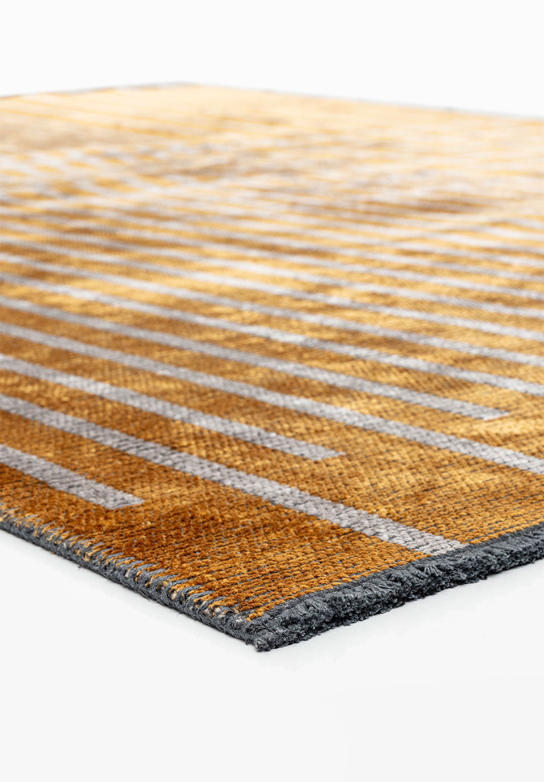 Plaid Mustard - Light Cream Rug Rugs - Venetto Design Venettodesign.com