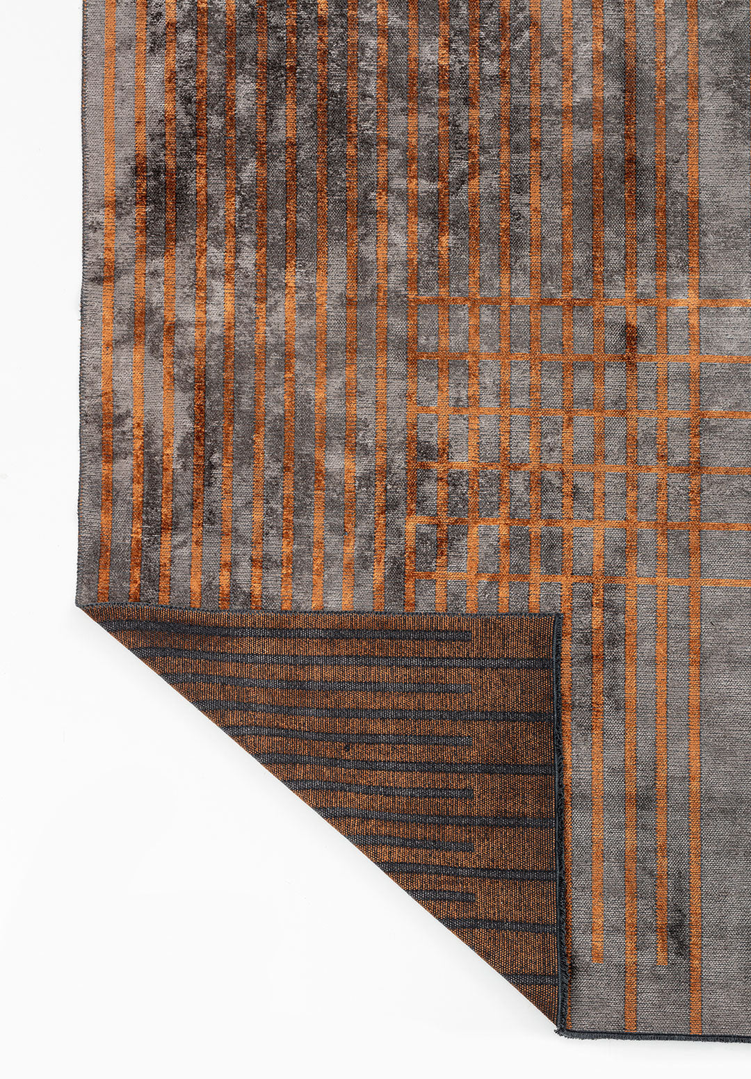 Plaid Dark Grey -Terra Rug Rugs - Venetto Design Venettodesign.com