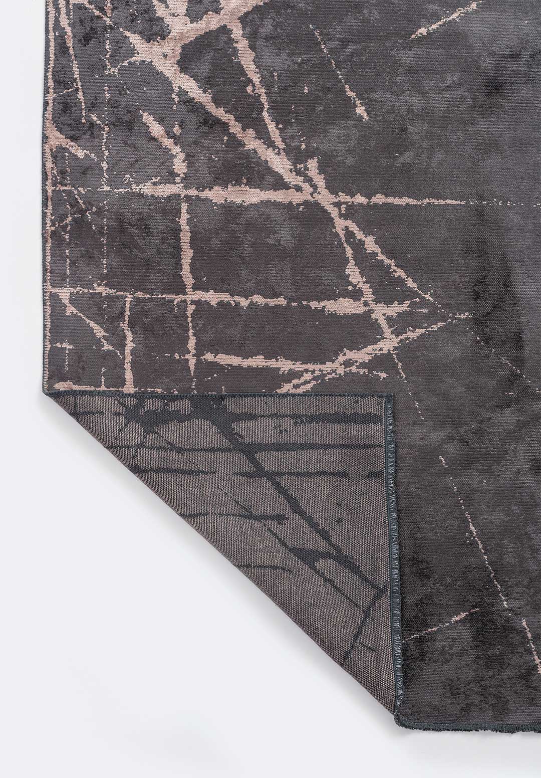 Crack Copper - Charcoal Rug Rugs - Venetto Design Venettodesign.com