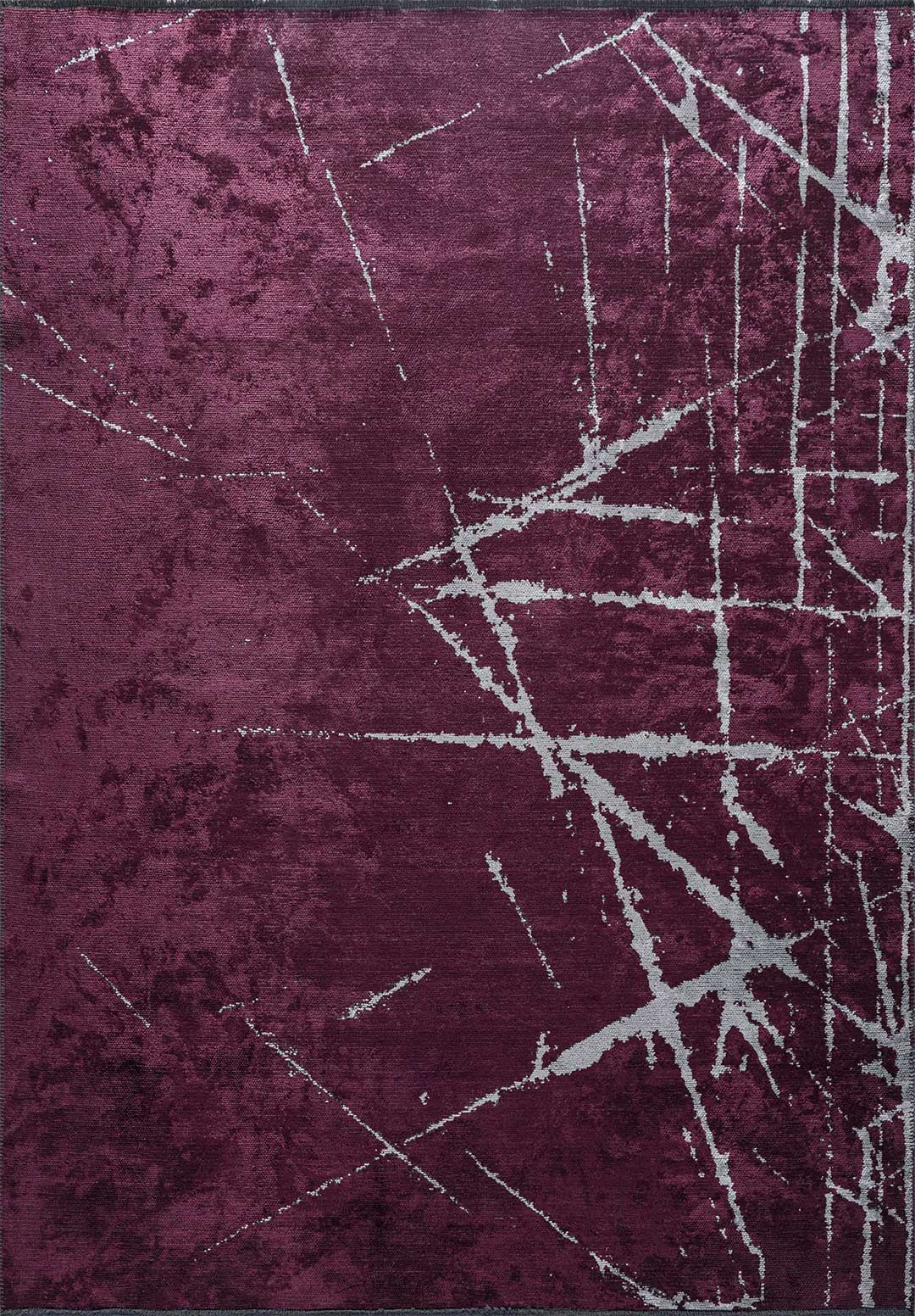 Crack Ice Blue - Dark Damson Rug Rugs - Venetto Design Venettodesign.com