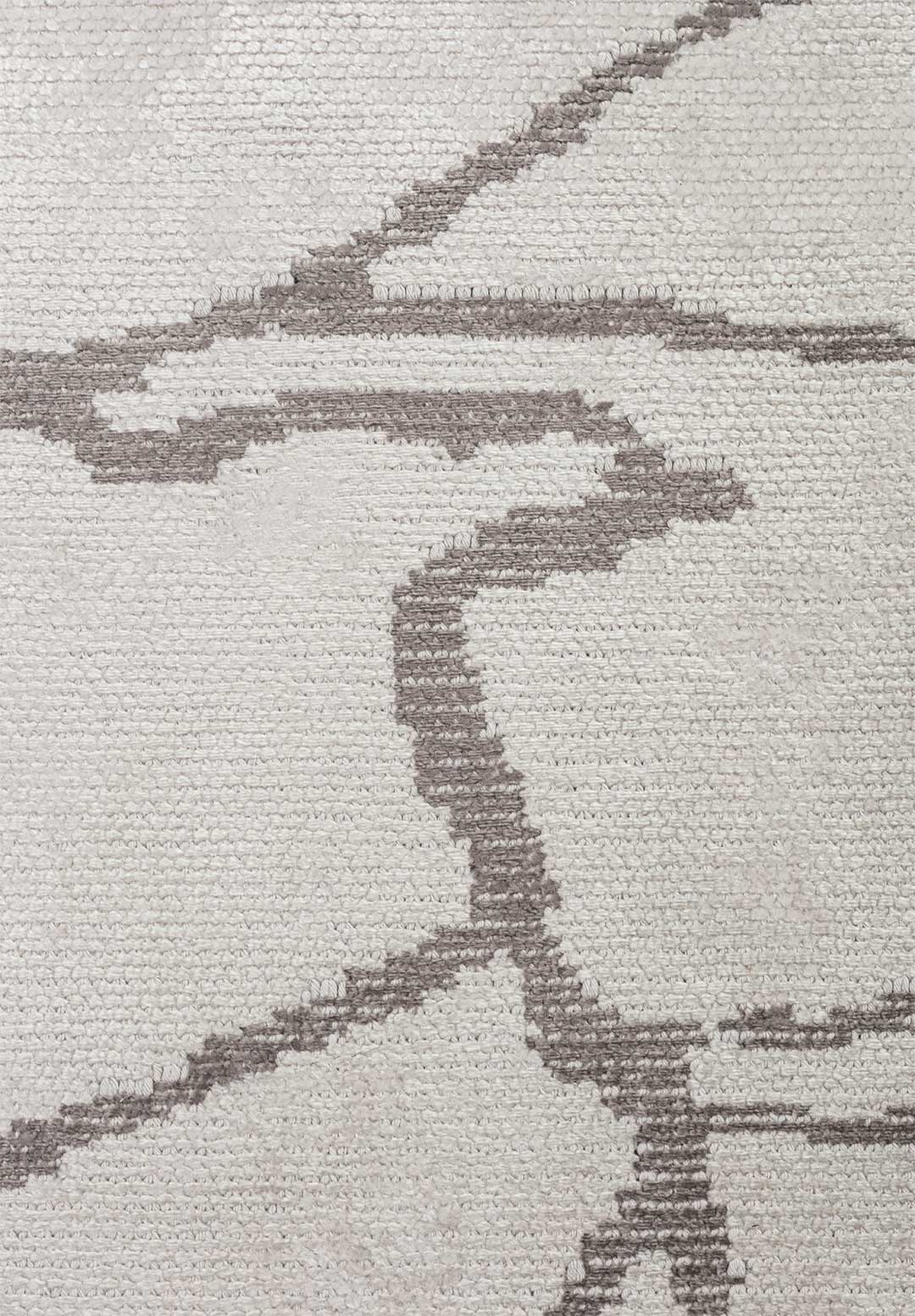 Flaw Dark Grey - White Rug Rugs - Venetto Design Venettodesign.com